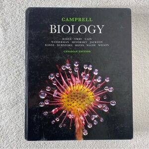 Vintage Campbell Biology Hard Cover Textbook Canadian Edition